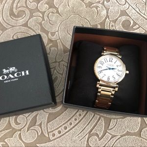 Coach Madison Gold Plated Stainless Steel Watch